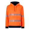 Citeco Men's Orange/Navy Hi-Vis Reversible Taped Hoodie - Size M