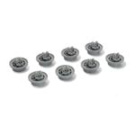 x8 Dishwasher Lower Bottom Basket Rack Wheels - Complete Assembly 1782020300ASSY. Suits Beko