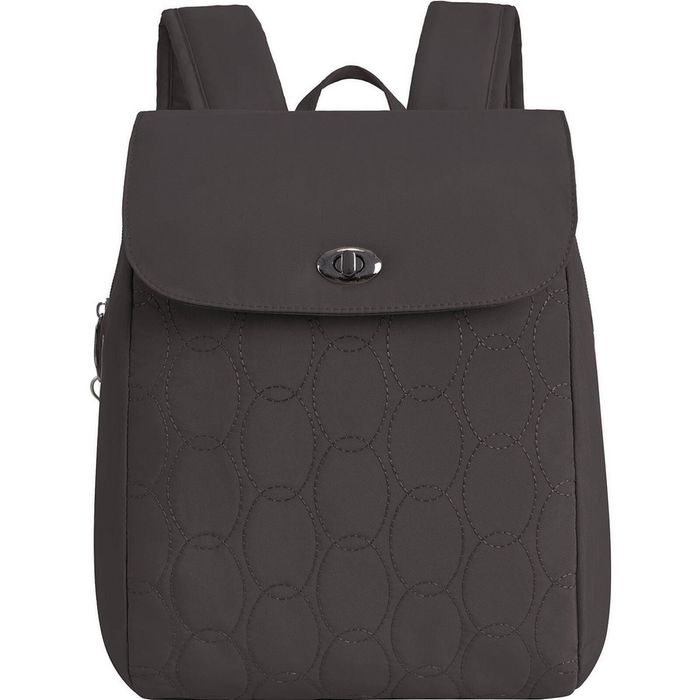 Travelon Runways Anti-Theft Compact Backpack in Smoke