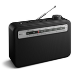 Philips Portable AM/FM Radio - Black