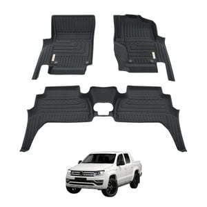 AUSGO Car Floor Mats for Volkswagen Amarok 2H Series Dual Cab 2009-2022 All-Weather Floor Liners