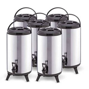 SOGA 6X 12L Portable Insulated Barrel Brew Pot with Dispenser