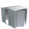 Build-a-Shed  2.3 x 2.3 x 2.3m Gable Double Hinged Side Door Shed - Zinc
