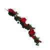 Un-Real 120cm Artificial Christmas Poinsettia Garland