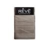 Bloomington Pair of Reve 100% Cotton Standard Pillowcases 48 x 74 cm Vertical Stripe Mocha