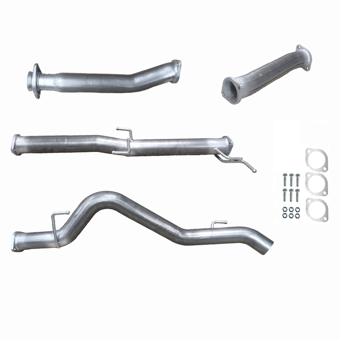 Ignite Exhausts Dpf Back For Mitsubishi Mr Triton 2.4l 3" With Pipe Only Raw Aluminised Steel