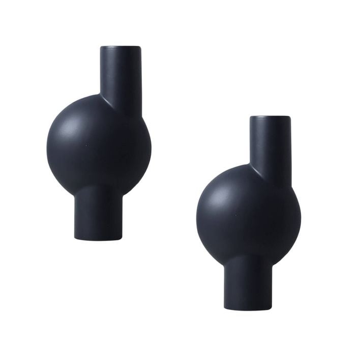 SOGA 2X 17x32cm Medium Abstract Vase Set