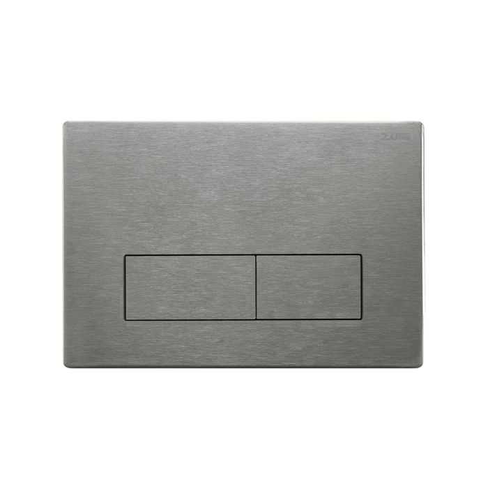 Zumi Slim Square Stainless Steel Brushed Nickle Flush Plate