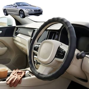 Australian Goose Steering Wheel Cover for BMW 6 Series Coupe/Convertible 2003 - 2011 (E63 E64) Circle Black