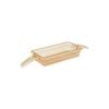 Cambro 1/3 Size Food Pan High Heat Polycarbonate Amber Double Handle 176x325x65mm / 2.4Lt