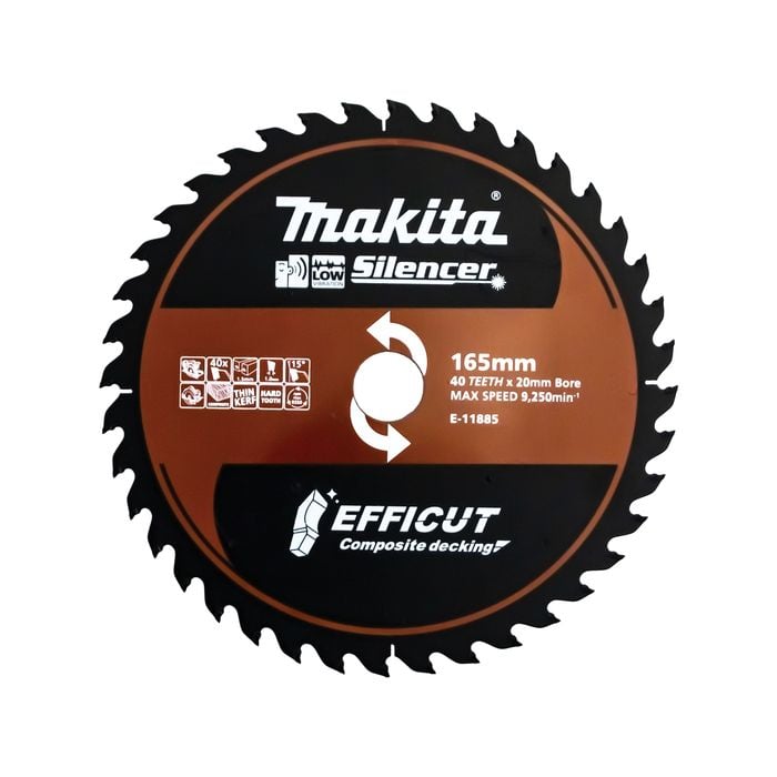 Makita 165mm Efficut Composite TCT Saw Blades