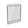 ProtectorAl 800 - 1200 x 1500mm Monument Aluminium Pool Gate Loop Top With Mid Rail