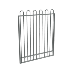 ProtectorAl 800 - 1200 x 1500mm Monument Aluminium Pool Gate Loop Top With Mid Rail