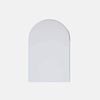 Future Glass Arch Framed Mirror - 760 x 500mm - White