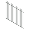 ProtectorAl 350 - 1200 x 1200mm Palladium Silver Raked 16-30º Picket Top Pool Fence Panel