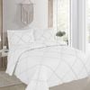 Bloomington Beverley White 3 Pce Lightly Quilted Polyester Cotton Coverlet Set Queen