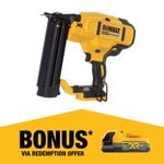 DeWALT 18V 18ga Brad Bare Cordless Finishing Nailer DCN680N-XJ - Skin Only