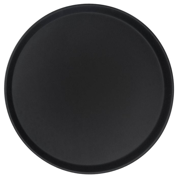 Argon Tableware Round Serving Tray - 45.5cm Reusable Non Slip Stackable Rubberized Surface Platter Food Drinks Tray