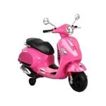 Kids Ride On Car Motorcycle Motorbike Vespa Licensed Scooter Electric Toys Pink