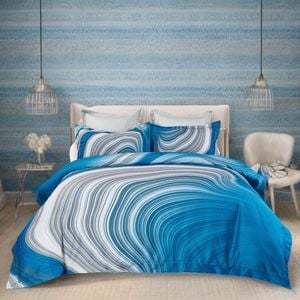 Fabric Fantastic Super King Size Evienne Quilt/Doona/Duvet Cover Set