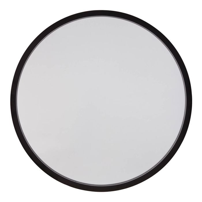 One Six Eight London  TINA 80cm Black Solid Wood Mirror