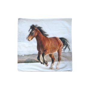 Galloping Horse Square Cushion Cover
