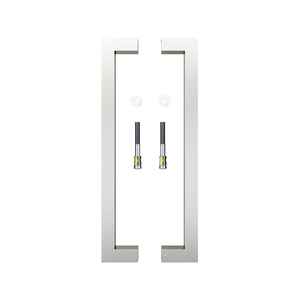 Rolltrak 400mm Stainless Steel Barn Door Square Double Pull Handle