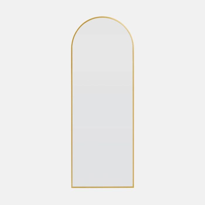 Stylehaus Arch Full Length Mirror 1700x610 Satin Brass Effect