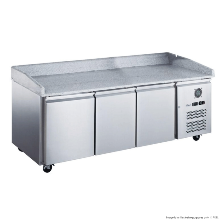 FED-X Three Door Standard Saladette On Castors 