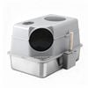 i.Pet Cat Litter Box Large Stainless Steel High Sided Pet Toilet Odour Control