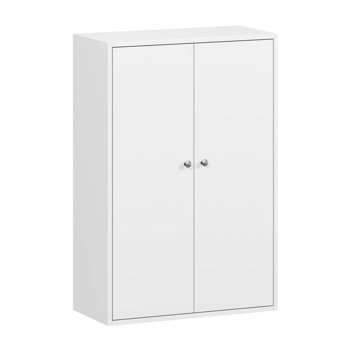 Practa 880mm White 2 Door Cabinet