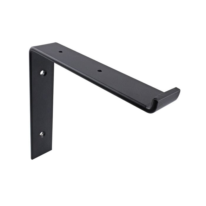 Carinya 185 x 185mm Black Lipped Angle Bracket