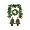 Click Festive LED Wreath, Garland and Planter Pack