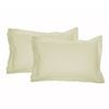 Accessorize 325TC Pair of Tailored Standard Pillowcases 48 cm x 73 cm Ecru