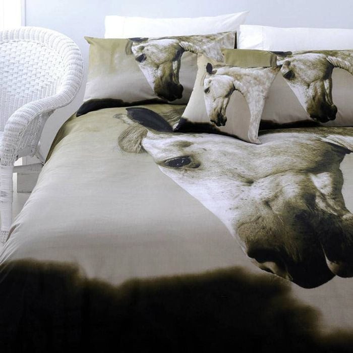 Just Home Dapple Horse Quilt Cover Set King