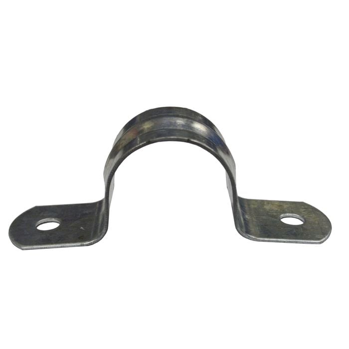 Kinetic 15mm Galvanised BSP Pipe Saddle Clips - 10 Pack