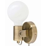Brilliant Antique Brass Metta Interior Wall Light
