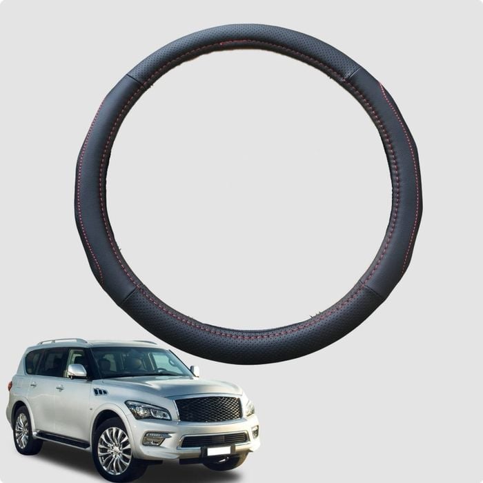Steering Wheel Cover for Infiniti QX80 2015-2020 Y62 38CM | Circle