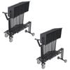 2x Hercules Pull Trolley Cart Musical Instrument Holder/Storage for Music Stands
