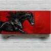 3pcs Black Horse Modern Equestrian Print 100% Australian Made 3 x 40x60cm (Metal Print)