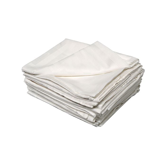 CottonMore 10pcs 500tc Hotel Quality Sateen Arch Stripes White Pillow slips Pillowcases