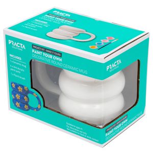Practa Solutions Paint Your Own Round Ceramic Mug Kit