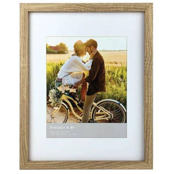 Frankie & Me Wooden Border 8x10'' Picture Frame Home/Office Photo Decor Oak