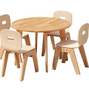QTOYS Danish Round Table and 4 Chairs