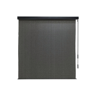 Coolaroo 1.8 x 2.4m Charcoal Crank Operated Outdoor Blind with Premium Pelmet