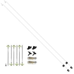 Tie Down Rope Cradle Pack with White Poles for 12V Carefree Roll Out Awning