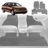 6D Diamond Car Floor Mats for VolksWagen Jetta 2011-2017-Full Set-Grey-Outback GT