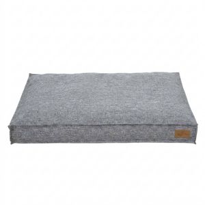 P&p Grey Xl Dog Bed Thick Linen Cushion Pet Mattress Washable Non Slip