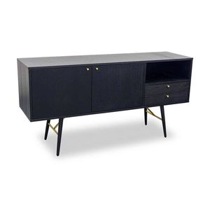 Modern Furniture OMARI Sideboard Buffet 160cm - Black Ash