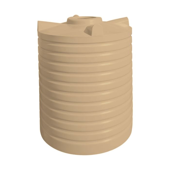 Clark Tanks 2600L Round Poly Water Tank - Desert Haze